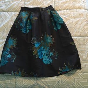 Navy Taffeta Party Skirt with Pockets (NWT)